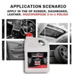 Roxila® PREMIUM MULTIPURPOSE POLISH FOR CAR CARE DASHBOARD POLISH OR LEATHER SEAT POLISH AND RUBBER POLISH (5 LITRE) - Image 2