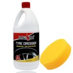 Kangaroo® Tyre Dresser (Polish) 1 Litre Car, Bike, Cycle Tyre Black Shiner Universal Fit for Tyre (Longer Lasting Shine)
