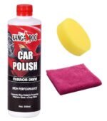 Kangaroo® Car Wax Polish - Mirror Shine (Rich Carnauba) 500 ML + Micro Fibre Cloth + Foam APPLICATOR - Image 2