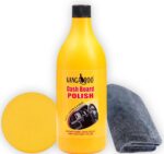 Kangaroo® Car Dashboard & Leather Polish 1KG with 350 GSM Microfiber Cloth & Foam Applicator | Restores Shine on Plastic, Vinyl & Leather | Easy Application Handy Bottle | UV Protection