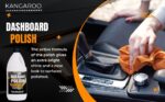 Kangaroo® Dashboard Shiner 1000ml Car Dashboard Polish with 1 Microfiber Cloth + 1 Foam Applicators | Car Polish for Interior Plastic, Leather, Vinyl & Rubber | Polish for High Shine & Protection - Image 6