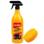 Kangaroo® Premium Tyre Dresser (Polish) 1 Litre Black Shiner Universal Fit for Tyre (Longer Lasting Shine & Protection) Comes with Free 1 Foam Applicator