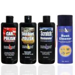 Kangaroo® Car Care Kit Include (Car Polish, Dashboard Polish, Scratch Remover, 200 ML Each and Multipurpose Rust Cleaner Spray