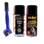 Kangaroo Bicycle Chain Lube & Cleaner 150ml with PTFE + Brush – Dry Finish