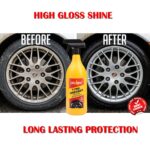 Kangaroo® Premium Tyre Dresser (Polish) 1 Litre Black Shiner Universal Fit for Tyre (Longer Lasting Shine & Protection) Comes with Free 1 Foam Applicator - Image 3