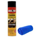 Kangaroo® Foaming Car Interior Cleaner 500 ml with Microfiber Towel || Foam Based Hi-Tech Formula || Waterless Foam Spray Use for Leather seat, Sofa, car roof Cleaner