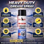 KANGAROO Liquid Grease Spray (Heavy Duty) 500 ml | I High Viscous I Chain Lubrication I Frees Sticky Mechanism I Reduces Squeaky Noise I Long Lasting Protection from Rust and Corrosion - Image 4