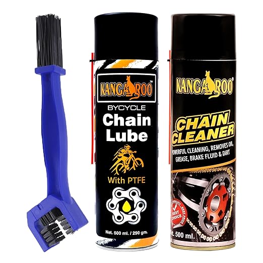 71nNkrN5bpL._SX522_ Kangaroo Bicycle Chain Lube & Cleaner 500ml with PTFE – Wet Finish - Image 1