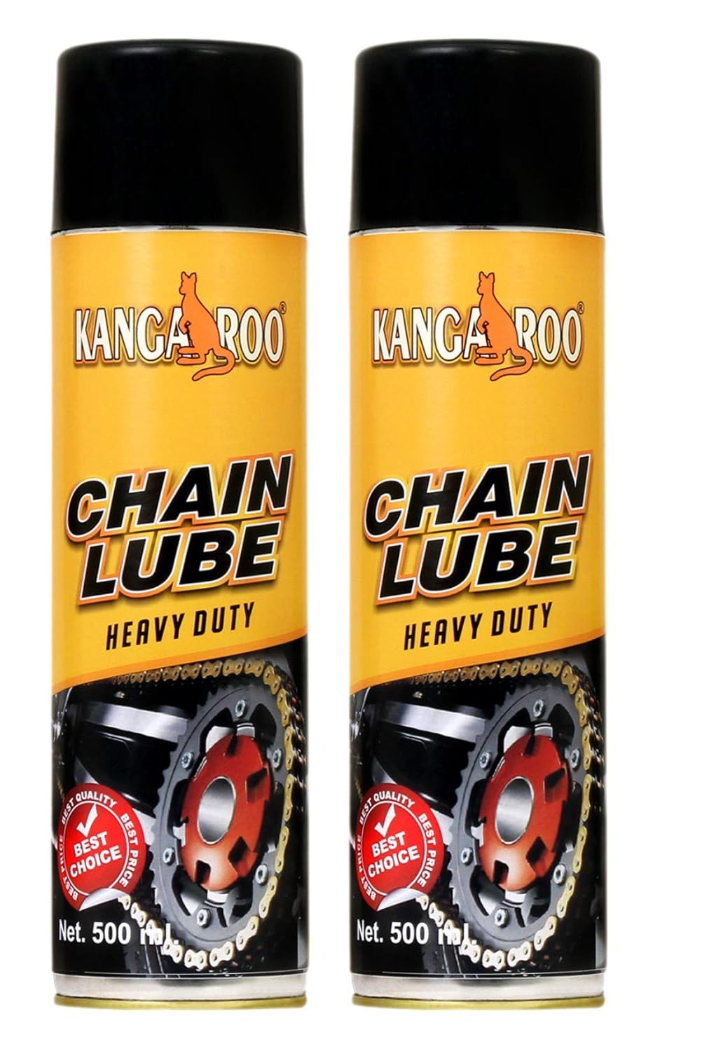 71py+9J4XYL._SL1500_ Kangaroo Chain Lube Grease Spray For Bike - 500Ml + 500Ml - Image 1