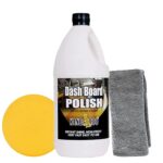 Kangaroo® Dashboard Shiner 1000ml Car Dashboard Polish with 1 Microfiber Cloth + 1 Foam Applicators | Car Polish for Interior Plastic, Leather, Vinyl & Rubber | Polish for High Shine & Protection