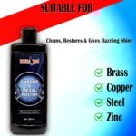 Kangaroo® Chrome and Metal Polish 200 ML For Chrome, Copper, Brass, Bronze, Gold, Nickel and Stainless Steel. All Metal Cleaner, Polisher and Protectant. Removes oxidation and discoloration. - Image 3