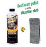 Kangaroo Dashboard & Leather Polish 500ML with Microfiber Cloth | Car Interior Cleaner for Dashboard, Leather Seats, Vinyl & Plastic | UV Protection | Anti-Dust | Non-Greasy Shine - Image 3