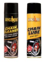 Kangaroo Chain Lube And Chain Cleaner (500 Ml Each, Black).