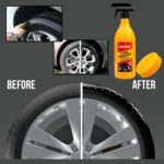 Kangaroo® Premium Tyre Dresser (Polish) 1 Litre Black Shiner Universal Fit for Tyre (Longer Lasting Shine & Protection) Comes with Free 1 Foam Applicator - Image 4