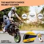 Kangaroo Helmet Cleaner Spray - 200ml with Microfiber Cloth | Quick Dry & Anti-Bacterial Foaming Formula | Removes Odor & Deep Cleans Helmet Interior | Safe for Skin & Hair - Image 4