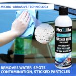 Windshield Washer Fluid for Car (250 ml) with Microfiber Cloth – Car Windshield Cleaner Concentrate Streak-Free Cleaning Lubricates Glass Cleaner Wiper, Prevents Scratches - Image 3