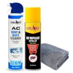 Kangaroo Car AC Vent Cleaner Spray with Rat Repellent & Microfiber Cloth