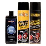 Kangaroo Chain Lube & Cleaner 500ml + Chrome Polish 200ml Combo