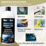 Windshield Washer Fluid for Car (1 liter) with Microfiber Cloth – Car Windshield Cleaner Concentrate Streak-Free Cleaning Lubricates Glass Cleaner Wiper, Prevents Scratches - Image 2