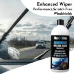 Windshield Washer Fluid for Car (1 liter) with Microfiber Cloth – Car Windshield Cleaner Concentrate Streak-Free Cleaning Lubricates Glass Cleaner Wiper, Prevents Scratches - Image 4